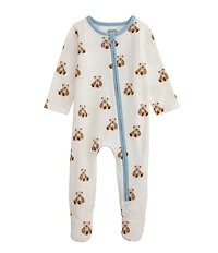 Mud Pie Baby Long-Sleeve Teddy Bear Footie Coverall