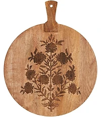 Mud Pie Block Print Flower Cluster Paddle Board