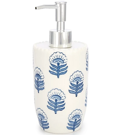 Mud Pie Block Print Soap/Lotion Pump Dispenser