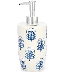 Mud Pie Block Print Soap/Lotion Pump Dispenser