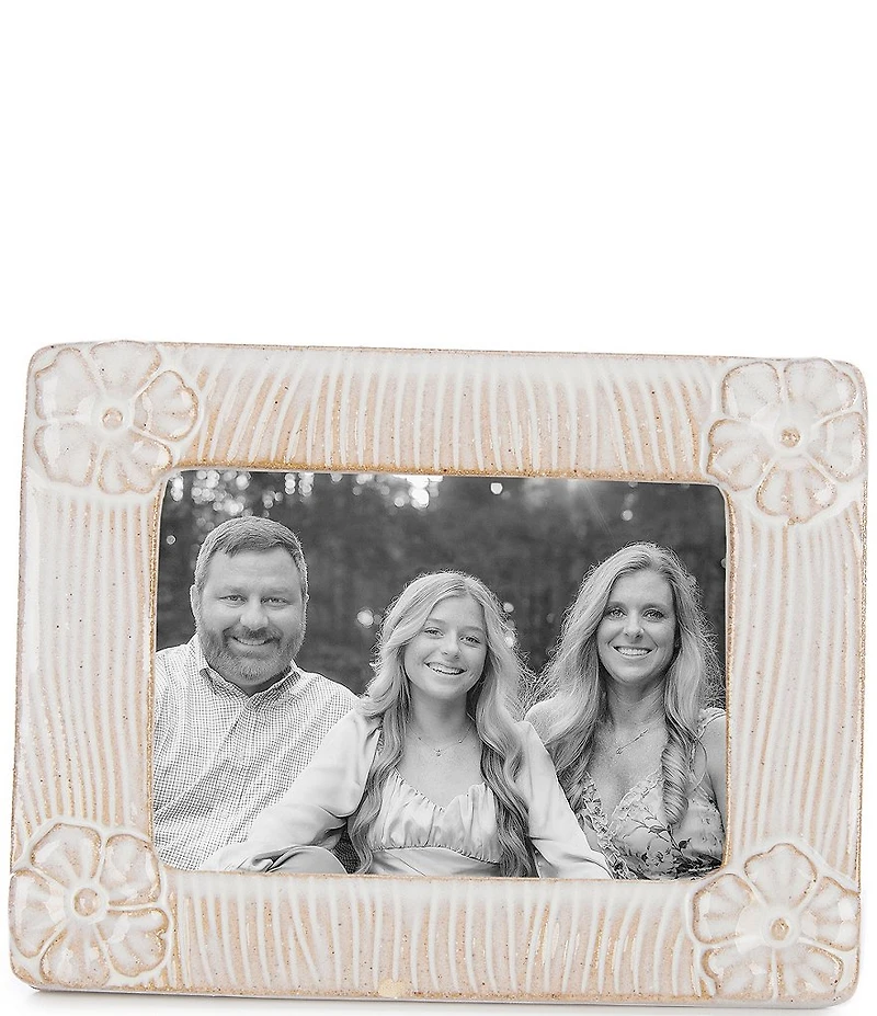 Mud Pie Botanica Collection Horizontal Flower Mini Picture Frame