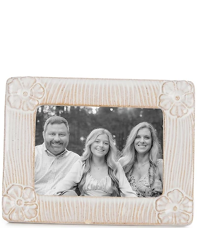 Mud Pie Botanica Collection Horizontal Flower Mini Picture Frame