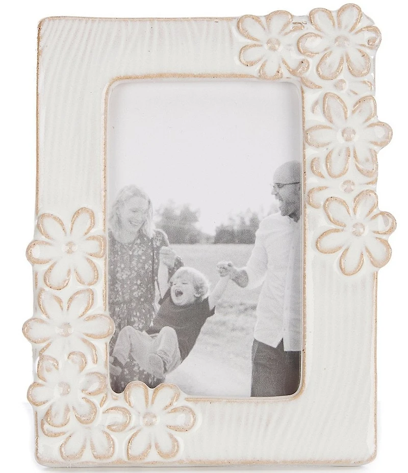 Mud Pie Botanica Collection Vertical Flower Mini Picture Frame