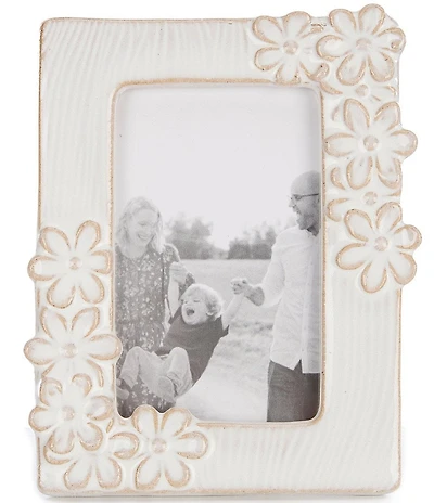 Mud Pie Botanica Collection Vertical Flower Mini Picture Frame
