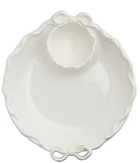 Mud Pie Ceramic Bow Detail Chip And Dip Set