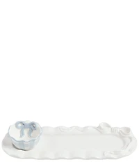 Mud Pie Bow Collection Chip and Dip Set