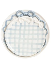Mud Pie Bow Collection Nested Platter Set