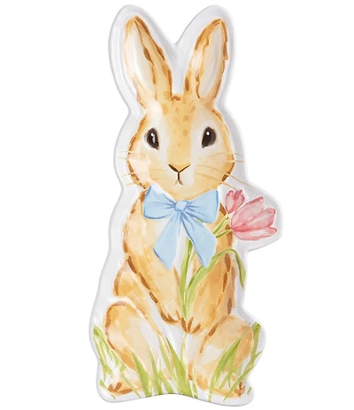 Mud Pie Bunny Figural Small Platter