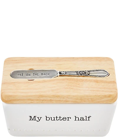 Mud Pie My Butter Half Butter Storage Dish