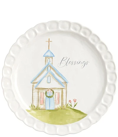 Mud Pie Church Blessings Platter