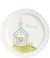 Mud Pie Church Blessings Platter