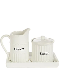 Mud Pie Circa Collection Cream and Sugar Set with Tray