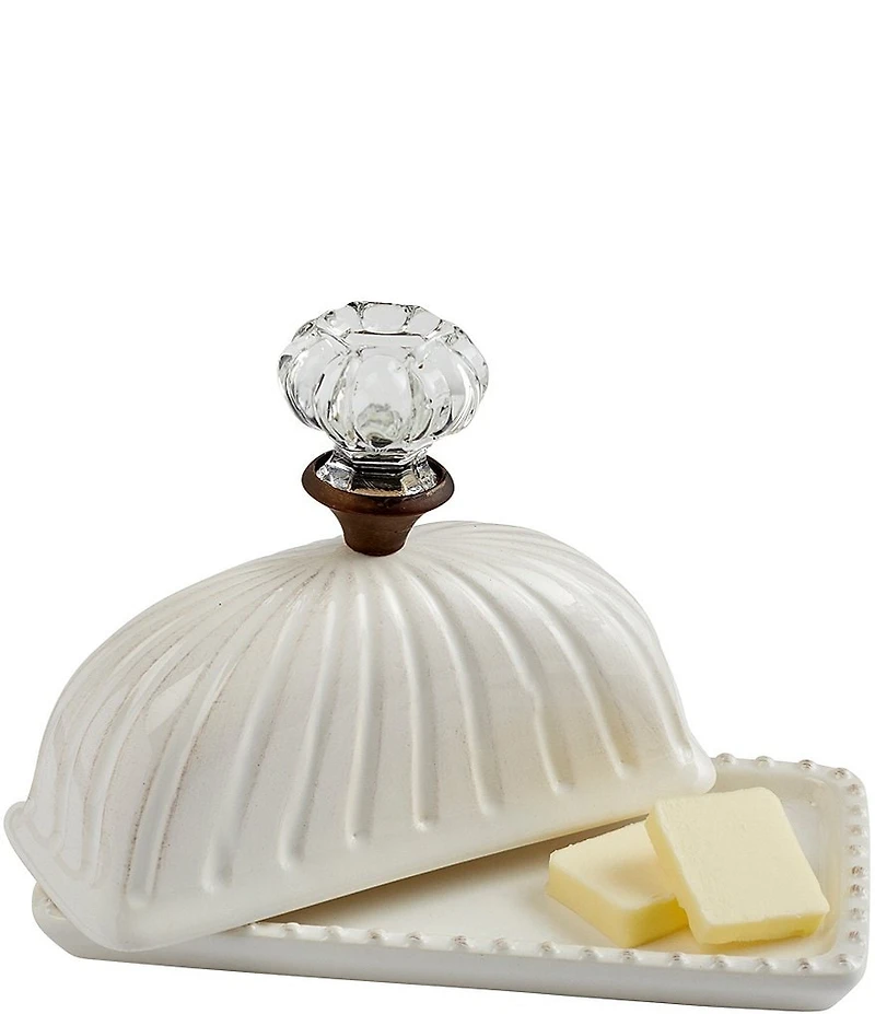 Mud Pie Circa Door Knob Covered Butter Dish