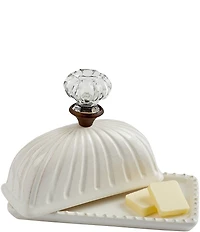 Mud Pie Circa Door Knob Covered Butter Dish