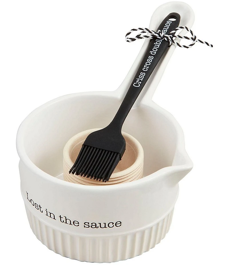 Mud Pie Circa Sauce Pot Brush, Set of 3