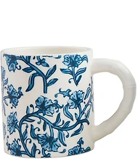 Mud Pie Cornflower Block Print Mug
