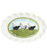Mud Pie Farm Rooster Platter