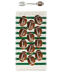 Mud Pie Football Field Deviled Egg Tray Set