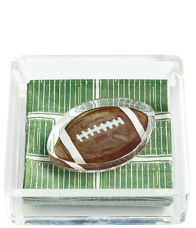 Mud Pie Football Game Day Napkin Caddy Set