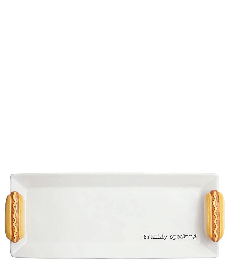 Mud Pie Frankly Speaking Hot Dog Tray