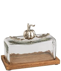 Mud Pie Gather Collection Metal Pumpkin Butter Dish