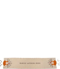 Mud Pie Gather Dangle Leg Turkey Thanksgiving Runner, 72#double;