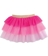 Mud Pie Girls Pink Ombre Tiered Tutu Skirt