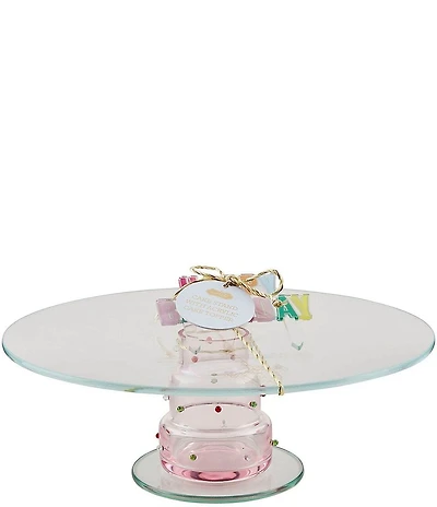 Mud Pie Glass Birthday Cake Stand