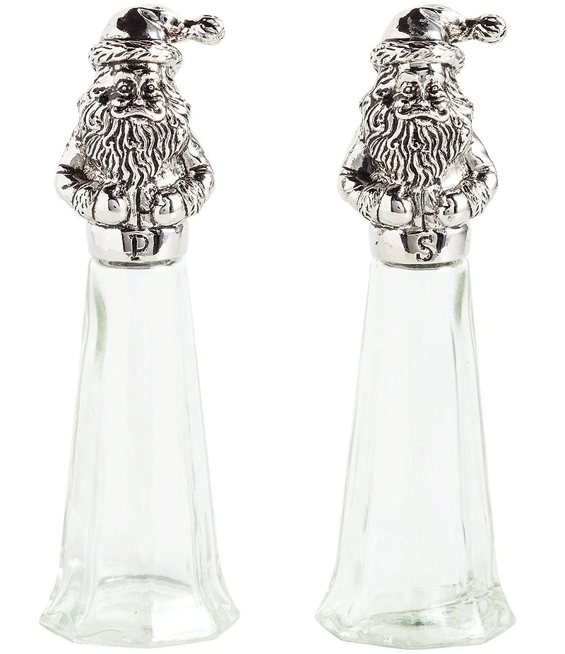 Mud Pie Good Tiding Collection Santa Salt & Pepper Shaker Set