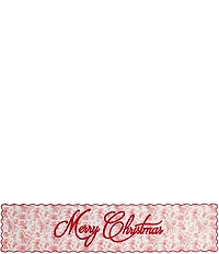 Mud Pie Good Tidings Collection #double;Merry Christmas#double; Runner, 72#double;