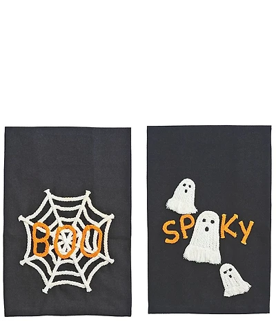 Mud Pie Halloween Glow in the Dark Rope Towel Set