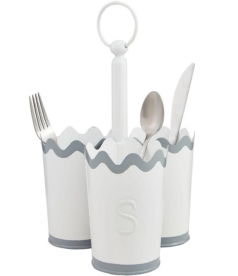 Mud Pie Happy Everything Wavy Utensil Holder