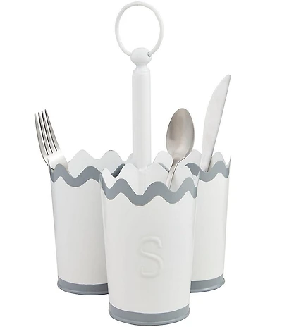 Mud Pie Happy Everything Wavy Utensil Holder