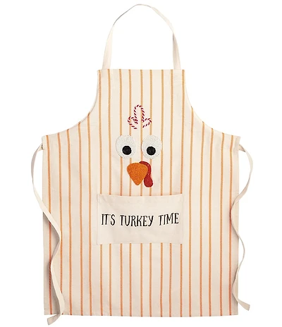 Mud Pie Harvest Collection Turkey Time Apron