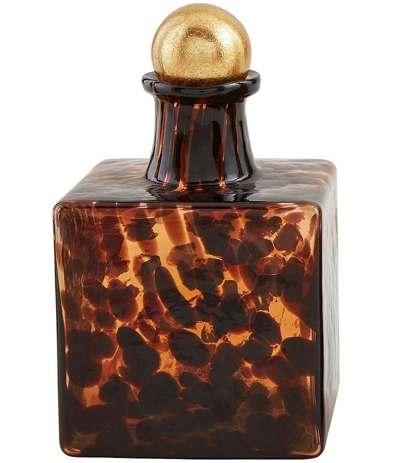 Mud Pie Heritage Home Square Tortoise Decanter