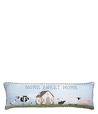 Mud Pie Home Sweet Home Farm Long Lumbar Pillow