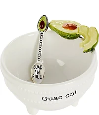 Mud Pie Icon Guac Dip Bowl Set