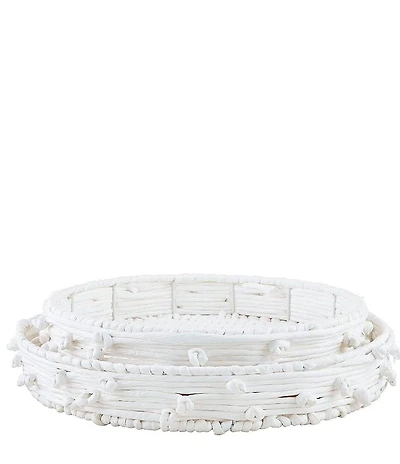 Mud Pie Knotted Rope Tray Set