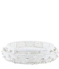 Mud Pie Knotted Rope Tray Set