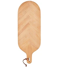 Mud Pie Large Herringbone Beech Wood Paddle Board
