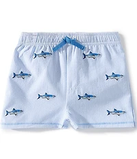 Mud Pie Little Boys Shark Swim Trunks