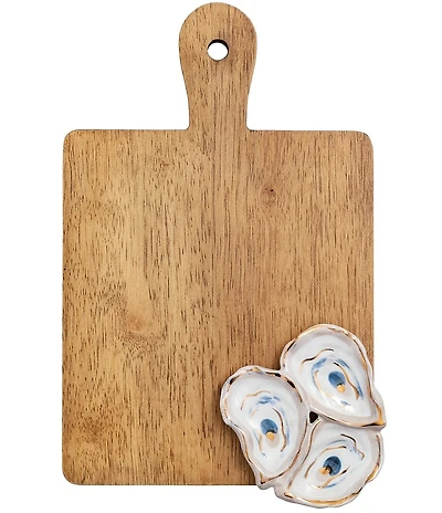 Mud Pie On The Half Shell Collection Square Wood Board