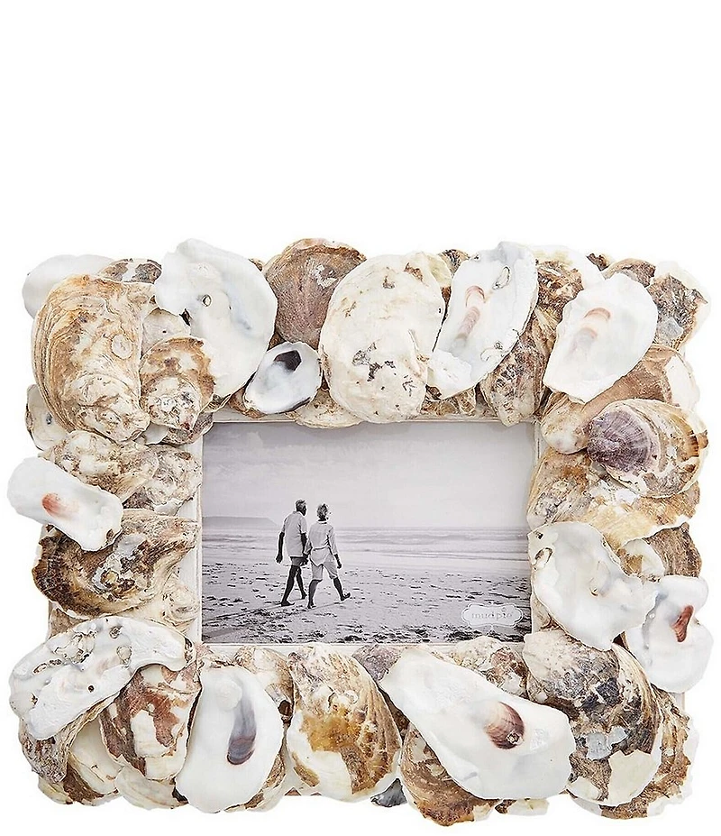 Mud Pie Oyster Shell Picture Frame, 4x6