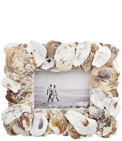 Mud Pie Oyster Shell Picture Frame, 4x6