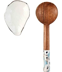 Mud Pie Oyster Spoon Rest Set