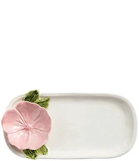 Mud Pie Pink Flower Everything Platter