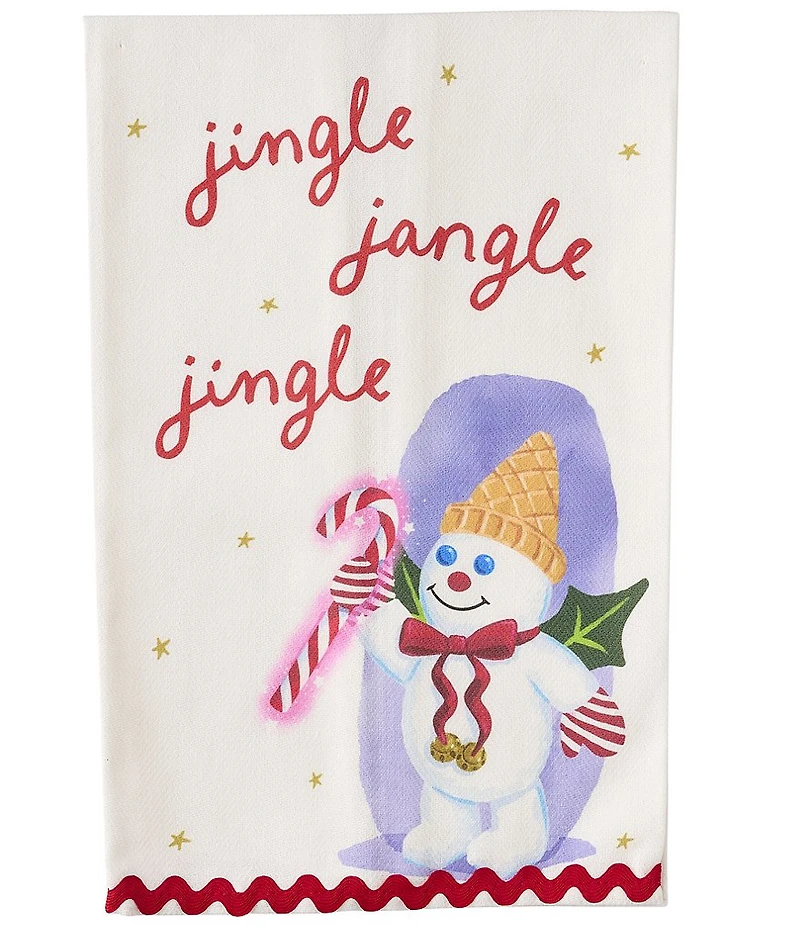 Mud Pie Ric Rac Mr. Bingle Kitchen Towels, Set of 2