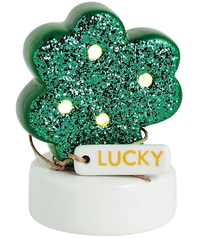 Mud Pie Shamrock LED Light-up Sitter