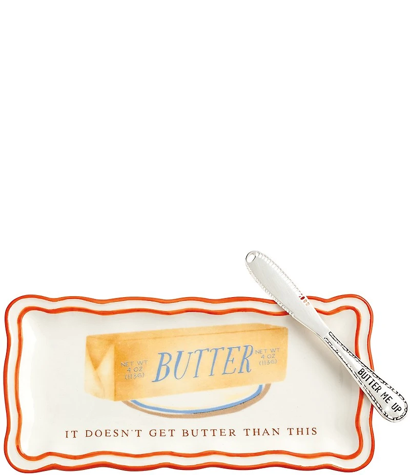 Mud Pie Thanksgiving Collection Butter Everything Dish Set