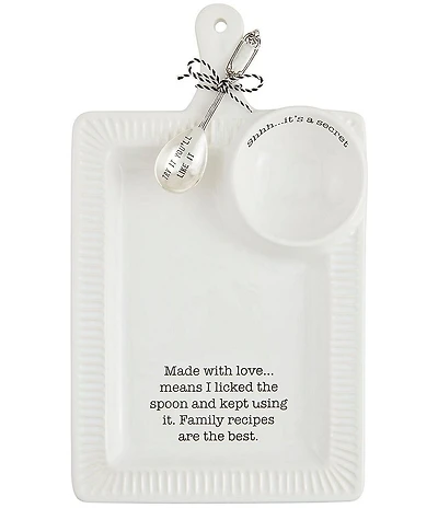 Mud Pie Thanksgiving Family Recipe Chip N Dip Set